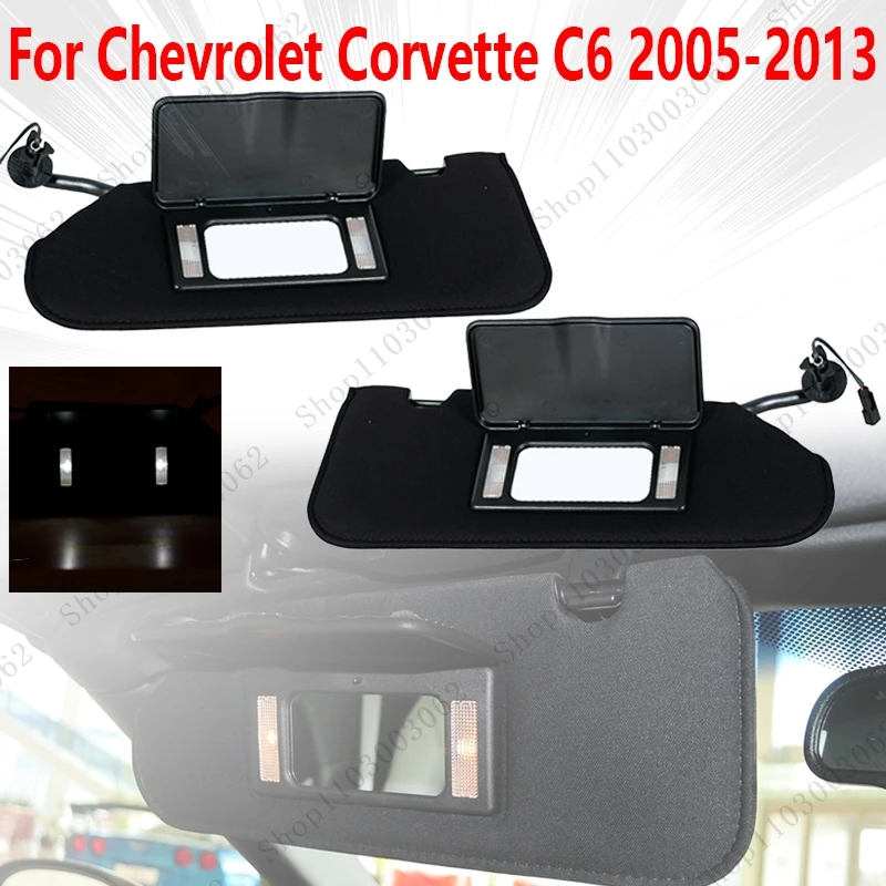 Sunvisor Interior Roof Sunshield Sun Visor Sunshade With Makeup Mirror With Line For Chevrolet Corvette C6 2005-2013 23142243 
Sunvisor Interior Roof Sunshield Sun Visor Sunshade With Makeup Mirror With Line For Chevrolet Corvette C6 2005-2013 23142243