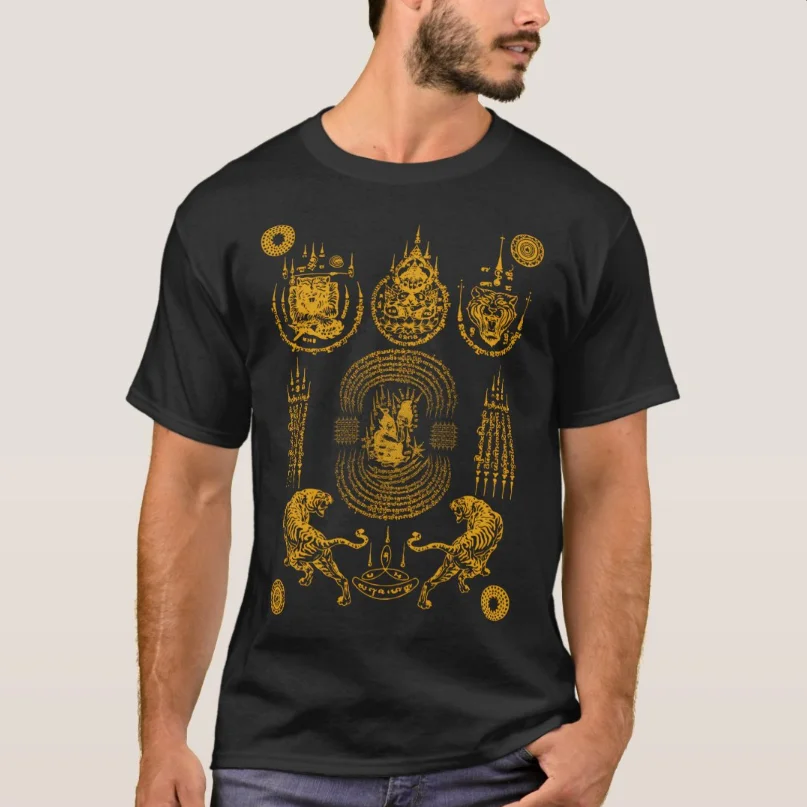 Sawadee Thai Traditional Sak Yant Muay Thai Twin Tigers T-Shirt 100% Cotton O-Neck Short Sleeve Casual Mens T-shirt Size S-3XL
Sawadee Thai Traditional Sak Yant Muay Thai Twin Tigers T-Shirt 100% Cotton O-Neck Short Sleeve Casual Mens T-shirt Size S-3XL