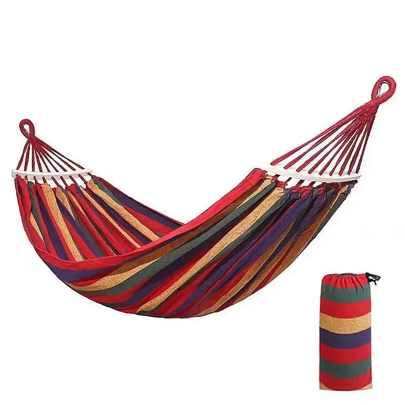 Canvas Curved Rod Hammock Swing Anti Roll Single Double Hammock for Outdoor Camping Hamacas Para Jardín
Canvas Curved Rod Hammock Swing Anti Roll Single Double Hammock for Outdoor Camping Hamacas Para Jardín