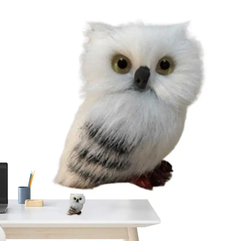 

Simulation Owl Ornament Artificial Plush Owl Ornament Pendant Exquisite Simulation Tabletop Decoration For Kids Room Bookshelf