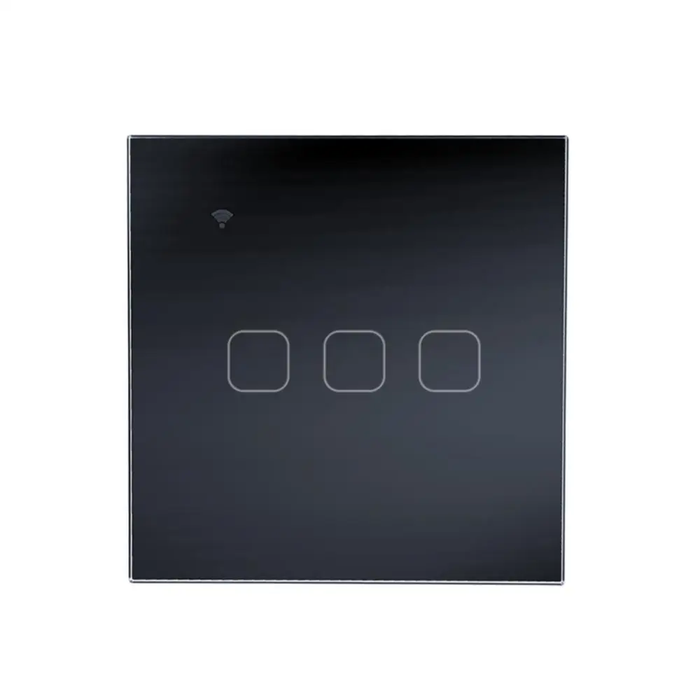 

Умный выключатель европейского стандарта с голосовым управлением для Alexa и Home, умный сенсорный выключатель для умного дома, настенная кнопка с таймером на 1/2/3 клавиши