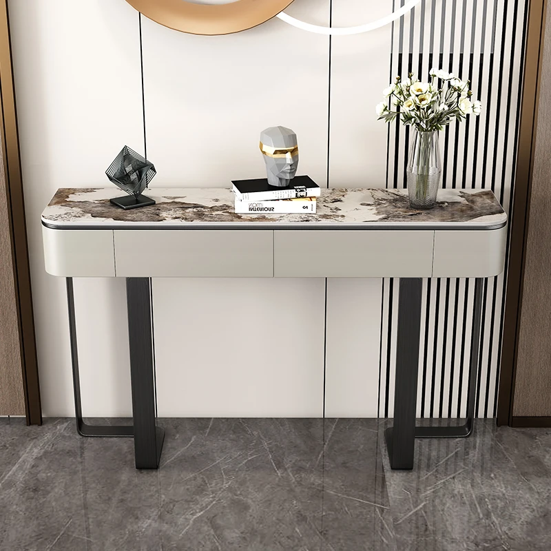 Marble Porch Table Entrance Cabinet Modern Minimalist Wall-Mounted Italian Style Stone Plate Side View Sets Console Tables
Marble Porch Table Entrance Cabinet Modern Minimalist Wall-Mounted Italian Style Stone Plate Side View Sets Console Tables