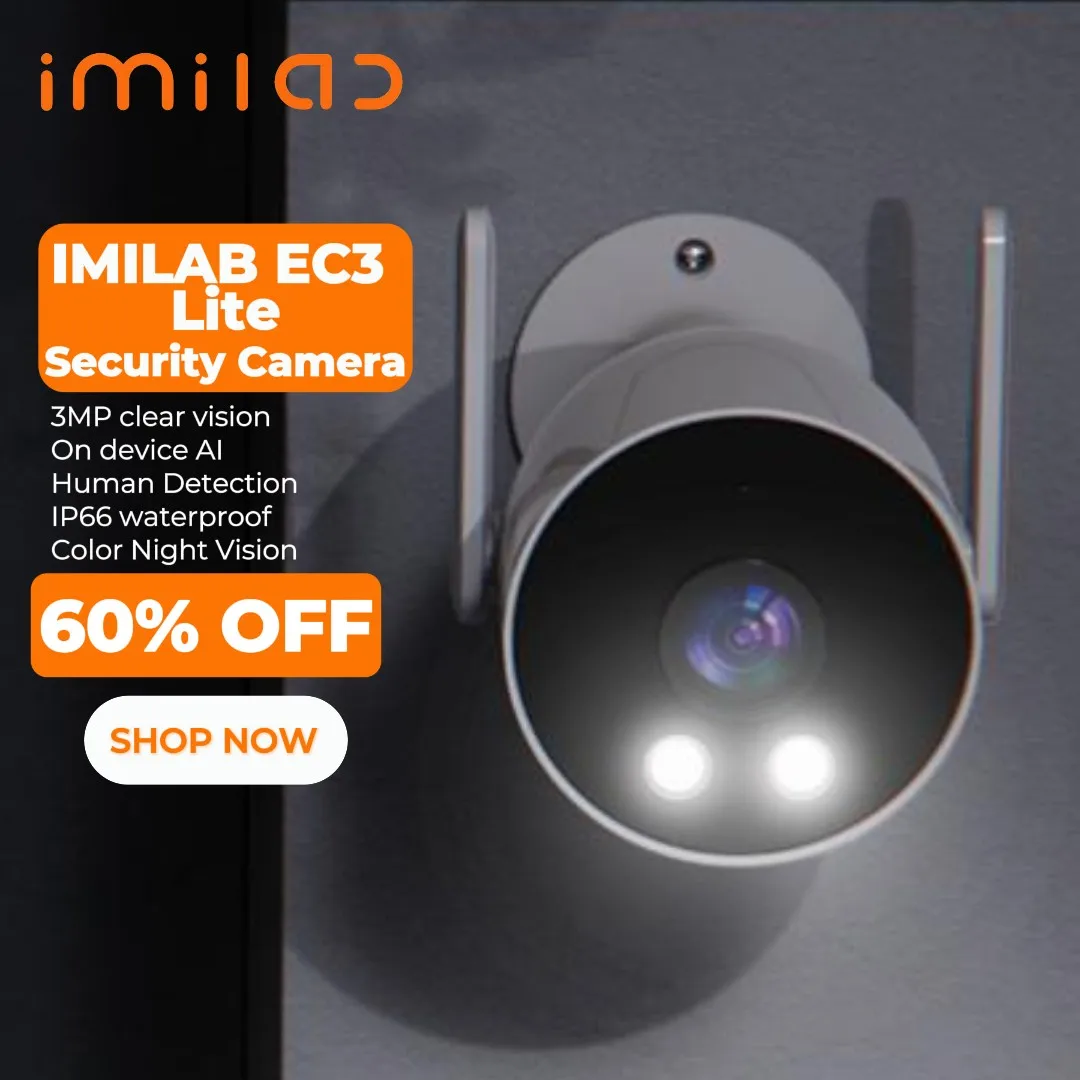 Уличная камера видеонаблюдения IMILAB EC3 Lite, умная сирена, 2K Wi-Fi, IP, цветная веб-камера для двора, патио, системы ночного видения
Уличная камера видеонаблюдения IMILAB EC3 Lite, умная сирена, 2K Wi-Fi, IP, цветная веб-камера для двора, патио, системы ночного видения