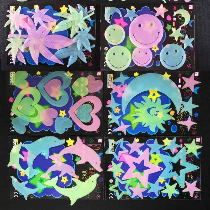 Luminous Sticker Colored 3D Star Dolphin Smiling Face Wall Stickers Creative Home Decoration Happy Girls Kids Birthday Decors
Luminous Sticker Colored 3D Star Dolphin Smiling Face Wall Stickers Creative Home Decoration Happy Girls Kids Birthday Decors