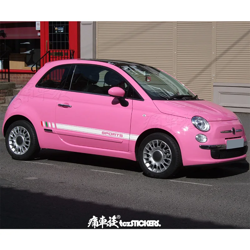 New car sticker FOR Fiat 500 body left and right side decoration fashionable and sporty Vinyl Film Decal accessories
New car sticker FOR Fiat 500 body left and right side decoration fashionable and sporty Vinyl Film Decal accessories