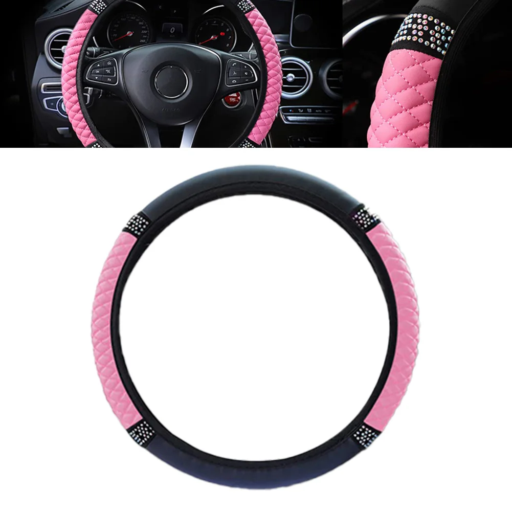 High Quality Auto Accessories Car Steering Wheel Cover Car Interior Decoration Parts PU Leather Pink Quick Release
High Quality Auto Accessories Car Steering Wheel Cover Car Interior Decoration Parts PU Leather Pink Quick Release