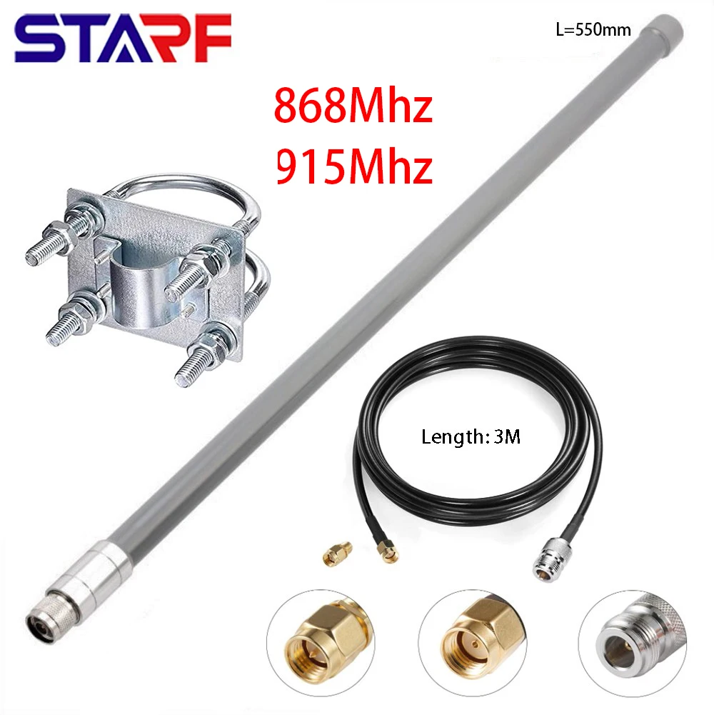 5.8dbi 868-930Mhz Antenna Kit Hotspot LoRa Helium Miner Omni Fiberglass Aerial Antenna With Ultra-low Loss For BOBCAT RAK NEBRA
5.8dbi 868-930Mhz Antenna Kit Hotspot LoRa Helium Miner Omni Fiberglass Aerial Antenna With Ultra-low Loss For BOBCAT RAK NEBRA