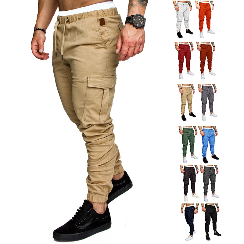 

Casual Men Quality Outwear Sweatpants Soft Mens Joggers Men's Trousers Pantalones Fashion Big Pocket Hip Hop Harem Pants