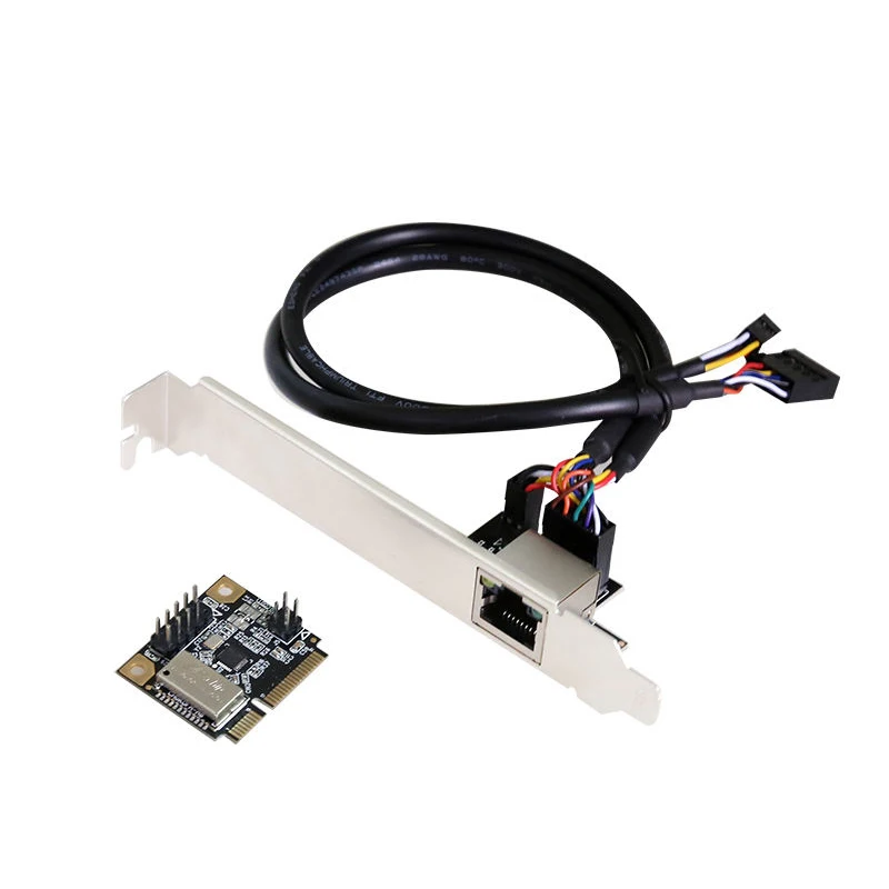 

Сетевая карта MINI PCIE Lan, адаптер для быстрой локальной сети Ethernet Gigabit PCI-E, игровая PCIE карта, адаптер, конвертер 10/100 Мбит/с