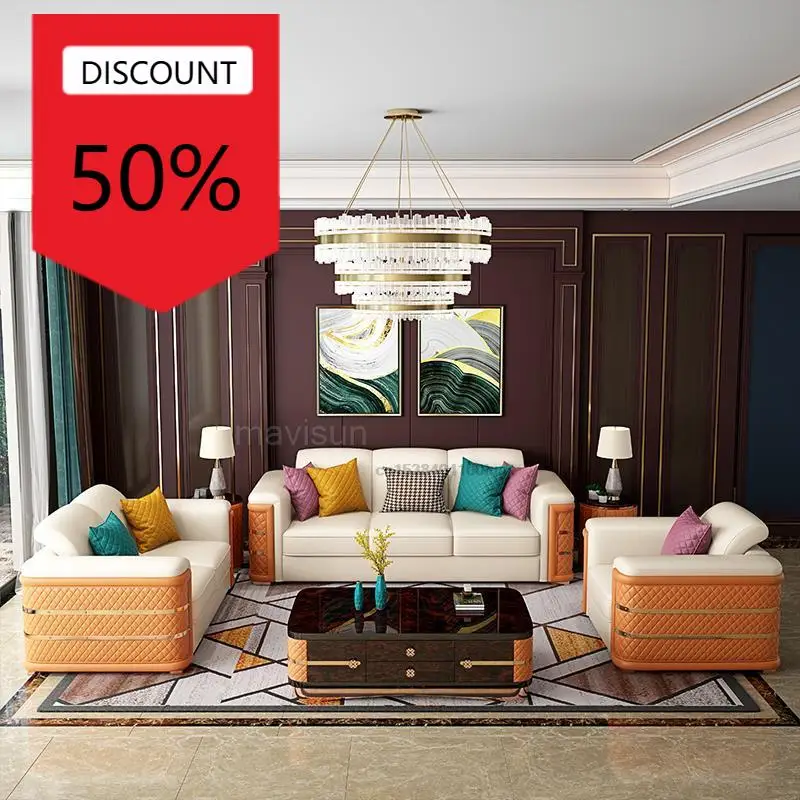 Postmodern Leather Sofa Bed Combination Italian Living Room Creative Custom Leisure Lounge Chair Sofa Luxury Villa Furniture
Postmodern Leather Sofa Bed Combination Italian Living Room Creative Custom Leisure Lounge Chair Sofa Luxury Villa Furniture