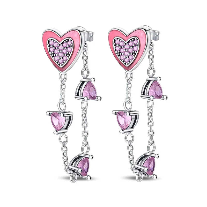 Women's 925 Sterling Silver Bow Princess Powder Sparkling Zircon Trendy Earrings Fit For Wedding Party Exquisite Jewelry 30 Mallzona S37aa35044d8848eabb8668ecc5b04891t Women's 925 Sterling Silver Bow Princess Powder Sparkling Zircon Trendy Earrings Fit For Wedding Party Exquisite Jewelry Mallzona