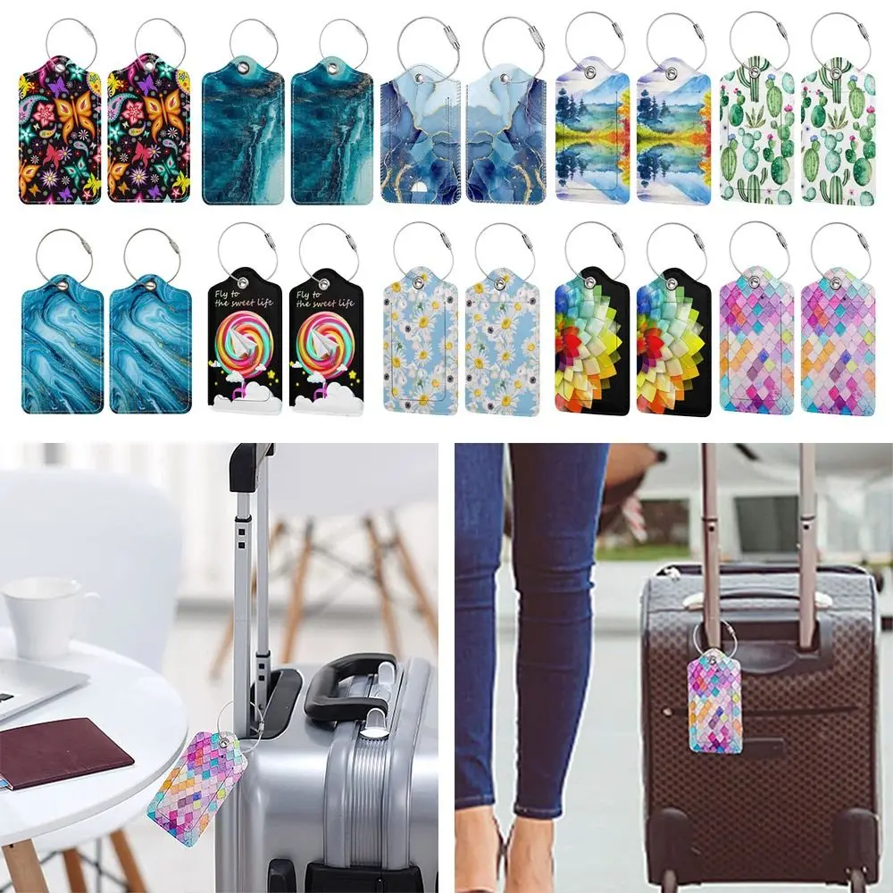 ID Addres Holder Luggage Tags PU Portable Suitcase Identifier Label Reusable Travel Accessories Baggage Boarding Tags Women Men
ID Addres Holder Luggage Tags PU Portable Suitcase Identifier Label Reusable Travel Accessories Baggage Boarding Tags Women Men