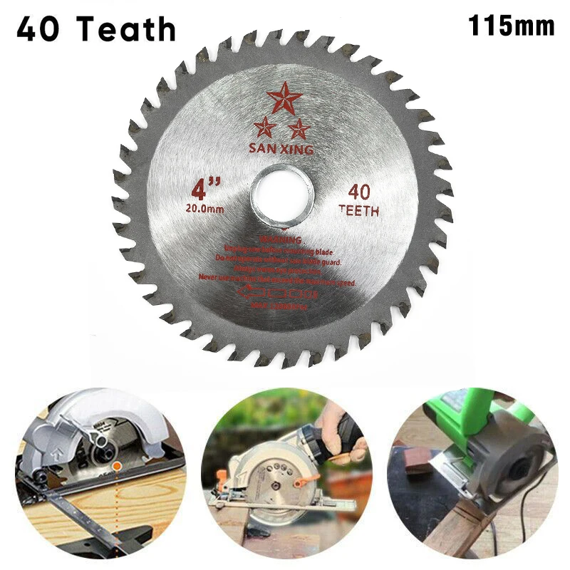 Saw Blade 4.5/4 Inch 115mm 40 Teeth Alloy Circular Sawing Blade For Cutting Wood Power Tool Accessories And Parts
Saw Blade 4.5/4 Inch 115mm 40 Teeth Alloy Circular Sawing Blade For Cutting Wood Power Tool Accessories And Parts