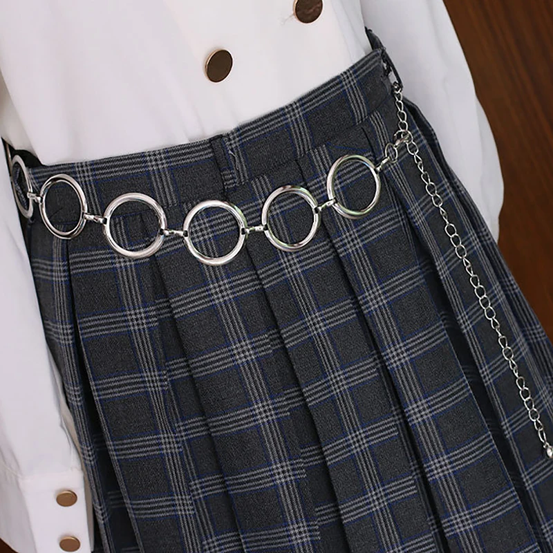 Luxury Fashion Women Metal Chain Belt Designer Brand Large Metal Ring Waist Strap Dress Coat Skirt Lady Decorative Waistband
Luxury Fashion Women Metal Chain Belt Designer Brand Large Metal Ring Waist Strap Dress Coat Skirt Lady Decorative Waistband