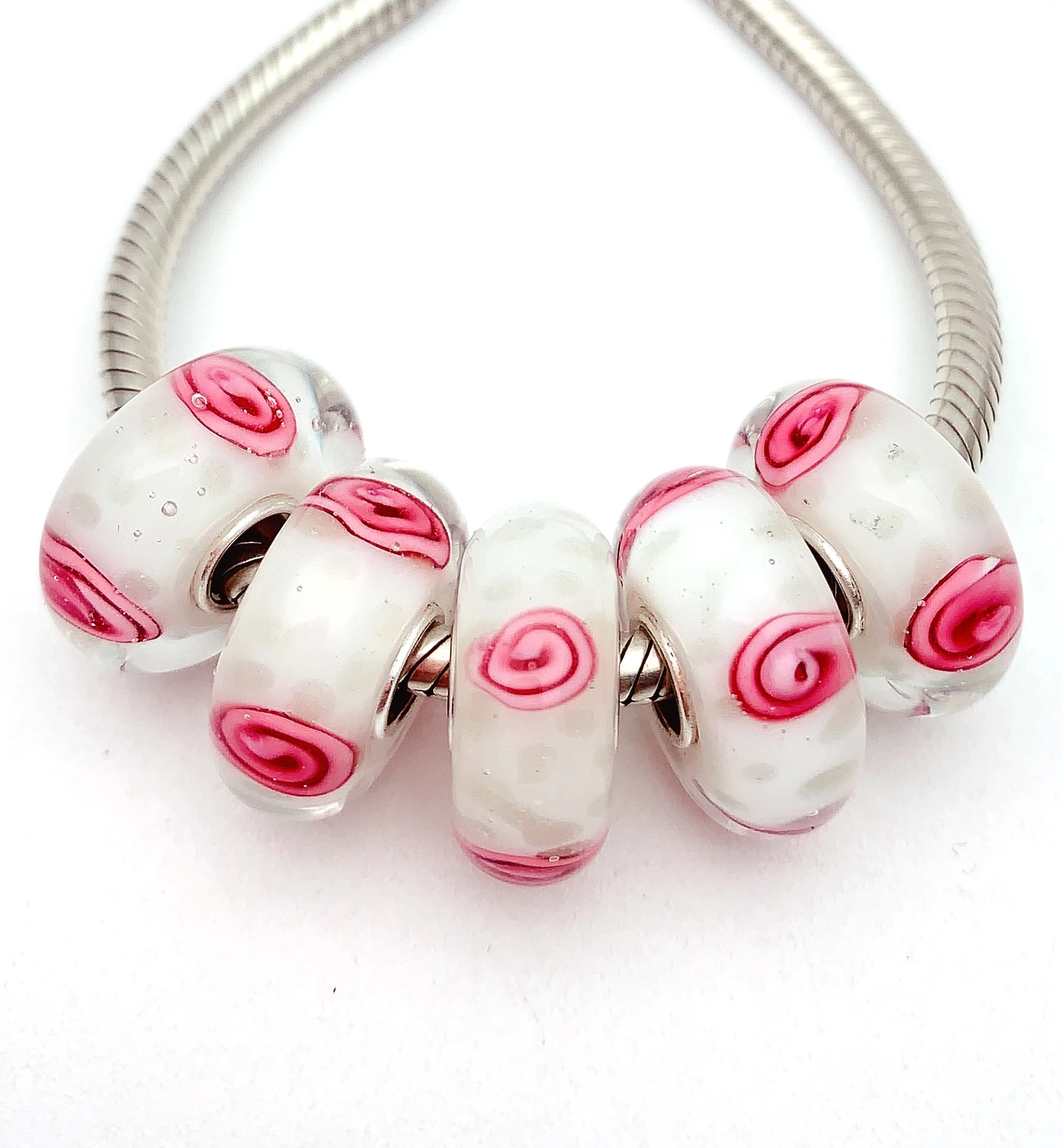 XHYG301 5X 100% Authenticity S925 Sterling Silver Beads Murano GlassBeads Fit European Charms Bracelet Diy Jewelry Lampwork
XHYG301 5X 100% Authenticity S925 Sterling Silver Beads Murano GlassBeads Fit European Charms Bracelet Diy Jewelry Lampwork