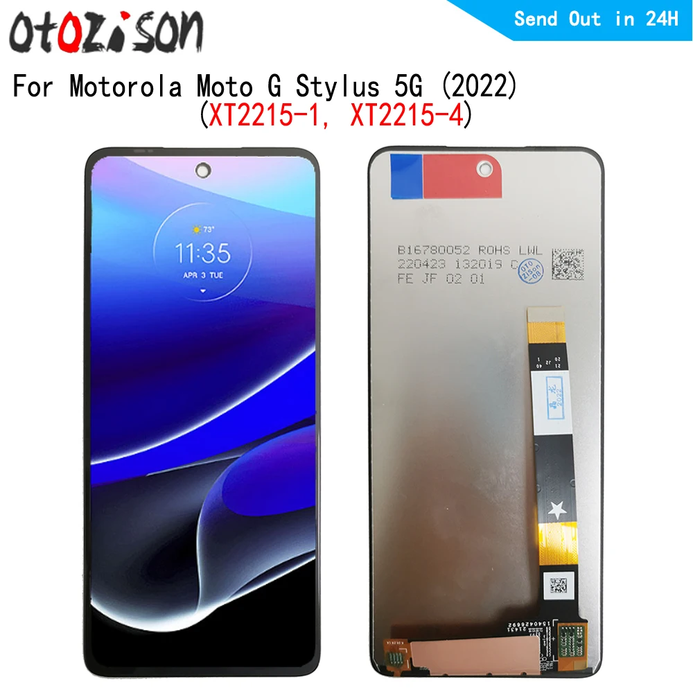 6.8" IPS Display For Motorola Moto G Stylus 5G (2022) XT2215-1, XT2215-4 LCD Screen Touch Panel Digitizer Assembly
6.8" IPS Display For Motorola Moto G Stylus 5G (2022) XT2215-1, XT2215-4 LCD Screen Touch Panel Digitizer Assembly