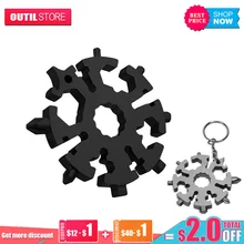 Multi-function 18 In 1 Universal Snowflake Wrench Screwdriver Camping Outdoor Car Auto Tool Spanner Allen Key Llave Hexagon
Multi-function 18 In 1 Universal Snowflake Wrench Screwdriver Camping Outdoor Car Auto Tool Spanner Allen Key Llave Hexagon