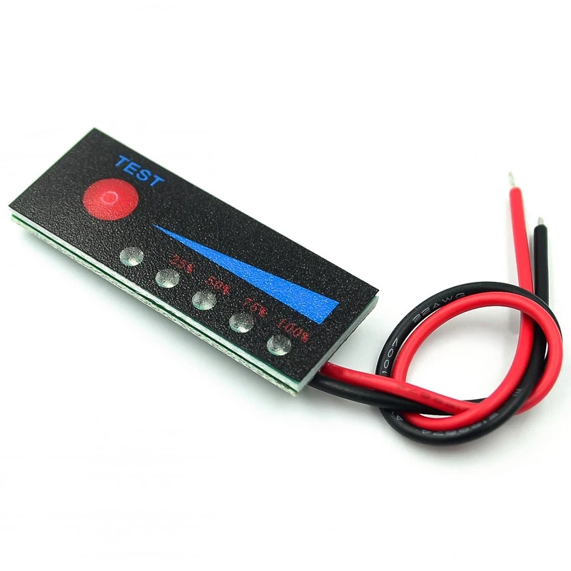 1~100Pcs 3.7V 2S/3S/4S Lithium Battery Pack Battery Level Display 12V Automotive Battery Indicator Light Board
1~100Pcs 3.7V 2S/3S/4S Lithium Battery Pack Battery Level Display 12V Automotive Battery Indicator Light Board