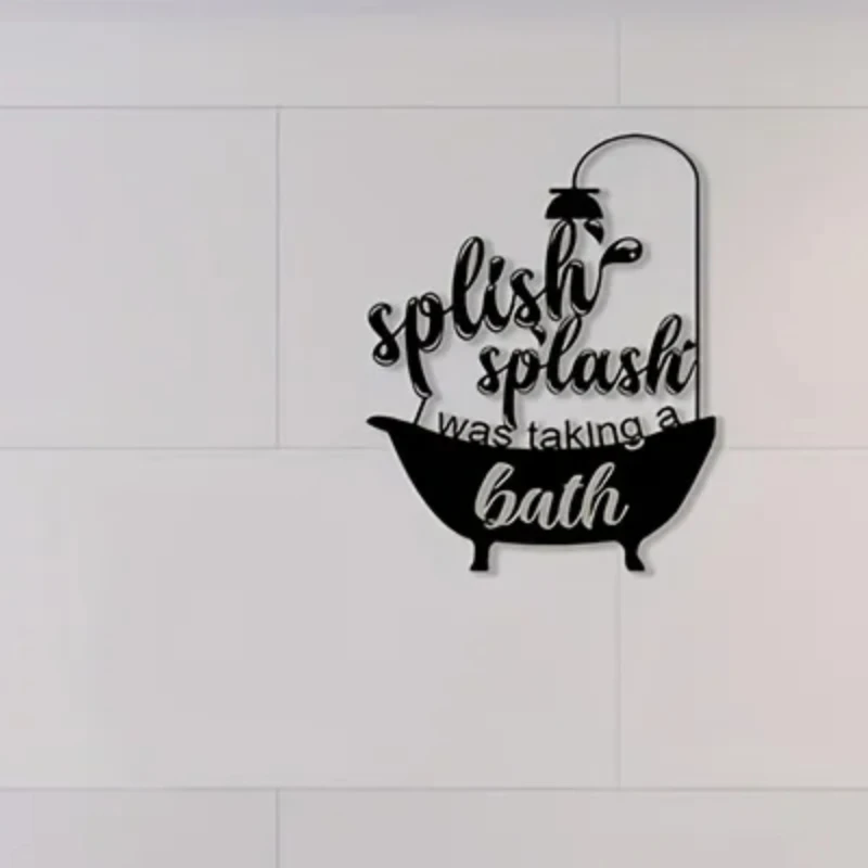 Metal Splish Splash Bathroom Wall Sign Cute Bathroom Decor decor metal wall hanging Funny Bathroom Wall Art Decor
Metal Splish Splash Bathroom Wall Sign Cute Bathroom Decor decor metal wall hanging Funny Bathroom Wall Art Decor