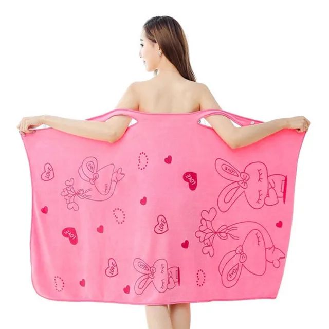 Serviette de bain en microcarence douce pour femmes, robes de plage sexy, peignoirs de spa de plage, séchage rapide, mode, portable, vêtements de lavage 1