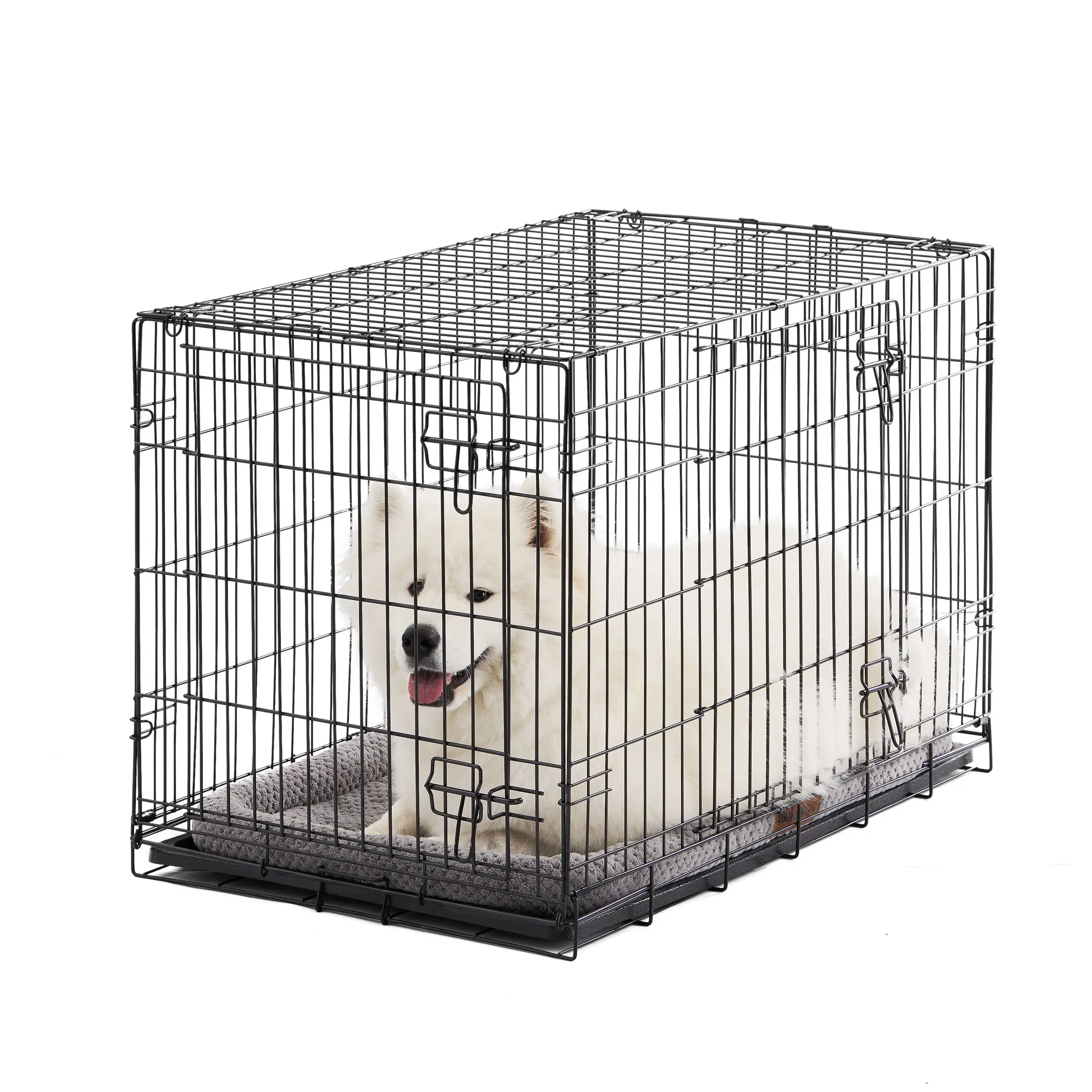 Vibrant Life-Double-Door Folding Metal Wire Dog Crate with Divider and Tray, Large, 36"
Vibrant Life-Double-Door Folding Metal Wire Dog Crate with Divider and Tray, Large, 36"