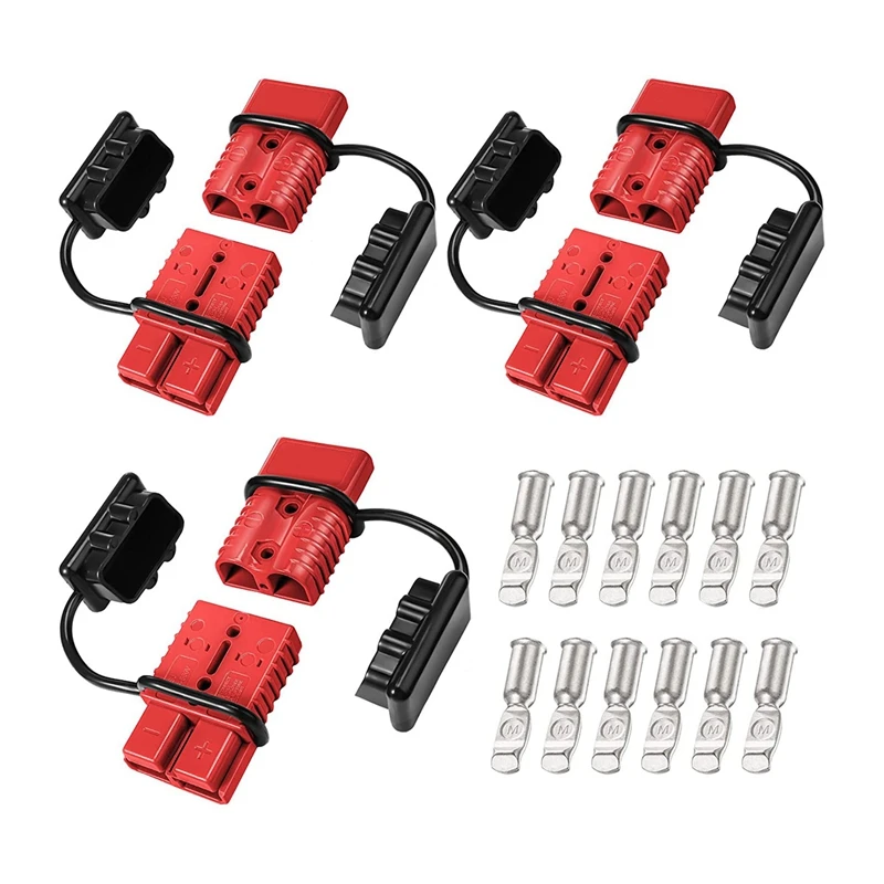 6Pcs 175A 2-4 Awgbattery Power Connector Cable Quick Connect Disconnect Kit For Anderson Connector For Car ATV Winch Trailer
6Pcs 175A 2-4 Awgbattery Power Connector Cable Quick Connect Disconnect Kit For Anderson Connector For Car ATV Winch Trailer