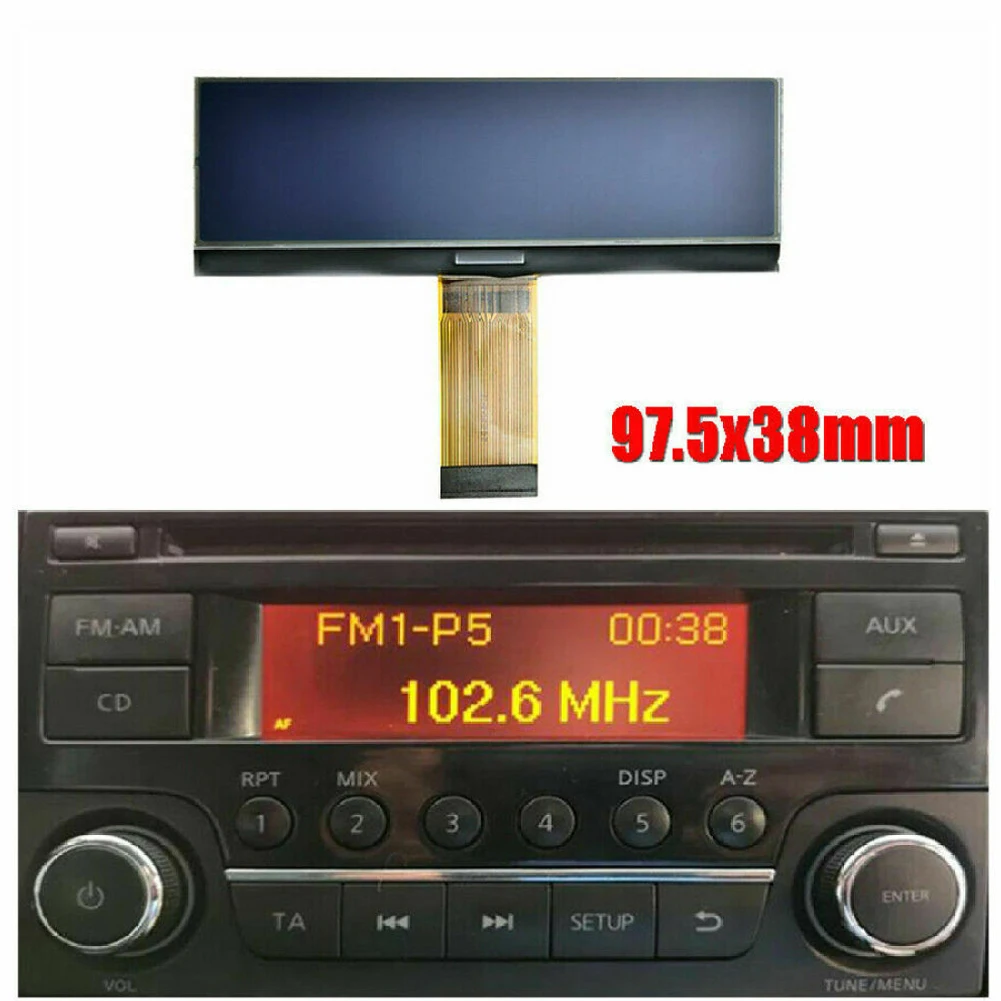 1pc Radio Replacement LCD Screen 97.5*38mm Radio Replacement LCD Screen For Nissan Qashqai ,Juke, Micra, Navara, NV200
1pc Radio Replacement LCD Screen 97.5*38mm Radio Replacement LCD Screen For Nissan Qashqai ,Juke, Micra, Navara, NV200
