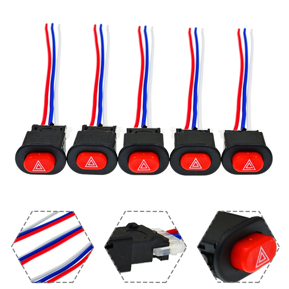 Motorcycle Switch Hazard Light Switch Button Double Flash Warning Lamp Switch Button Warning Switch 12V-24V 5A Motorcycle Switch
Motorcycle Switch Hazard Light Switch Button Double Flash Warning Lamp Switch Button Warning Switch 12V-24V 5A Motorcycle Switch