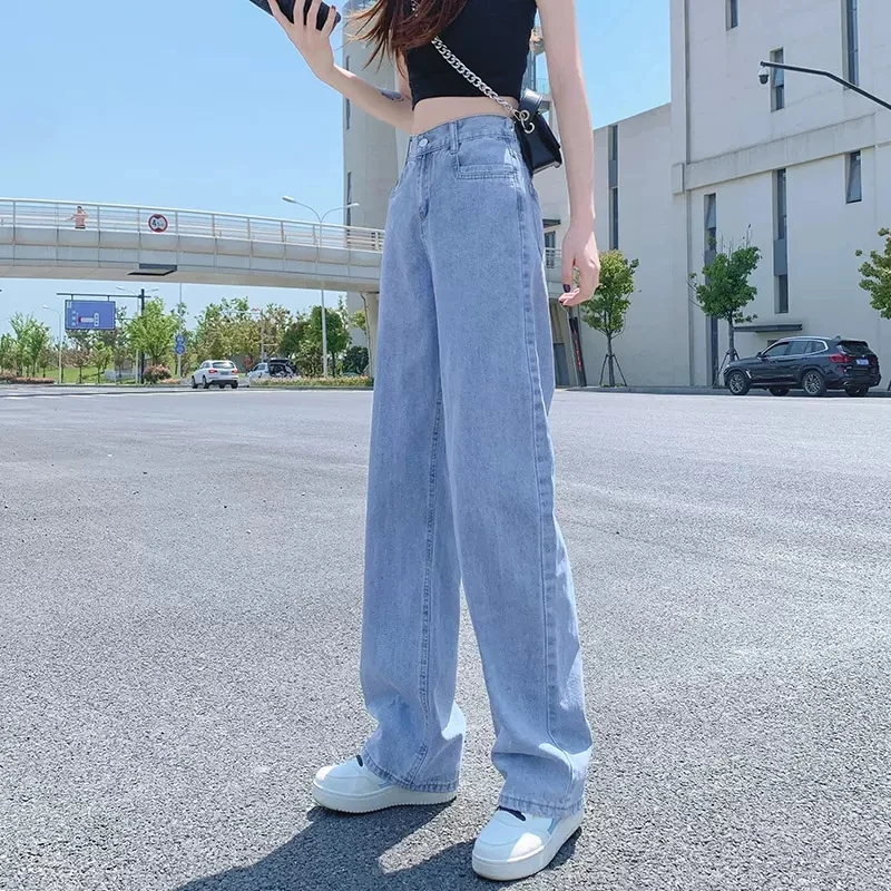 Wide Pants Straight Leg Jeans Vintage Woman Clothing Denim Pants Ladies Adjustable Waist High Waisted Jeans Zipperyk2 Streetwear
Wide Pants Straight Leg Jeans Vintage Woman Clothing Denim Pants Ladies Adjustable Waist High Waisted Jeans Zipperyk2 Streetwear