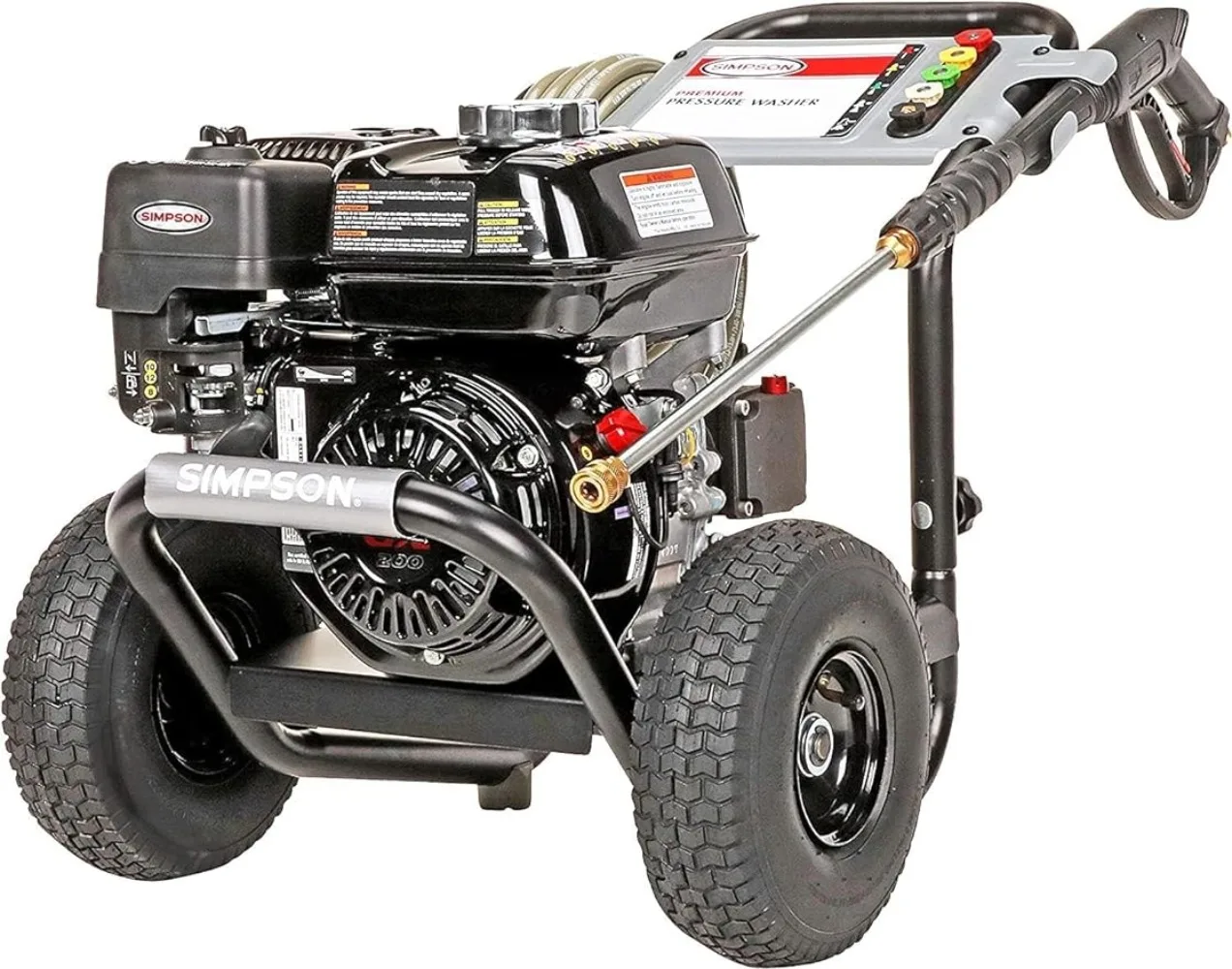 SIMPSON Cleaning PS3228 PowerShot 3300 PSI Gas Pressure Washer, 2.5 GPM, GX200 Engine, Spray Gun and Extension Wand
SIMPSON Cleaning PS3228 PowerShot 3300 PSI Gas Pressure Washer, 2.5 GPM, GX200 Engine, Spray Gun and Extension Wand