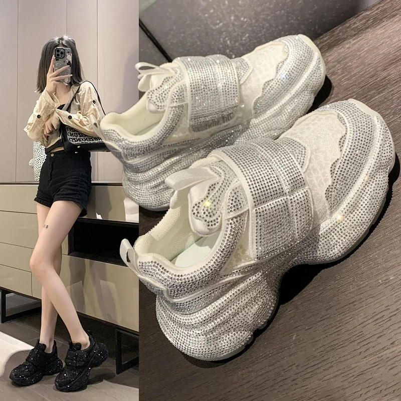 

High Quality High Appearance Level Full of Drill Hollow-out Fashion All Comfortable Non-slip Breathable Sports Women's Shoes