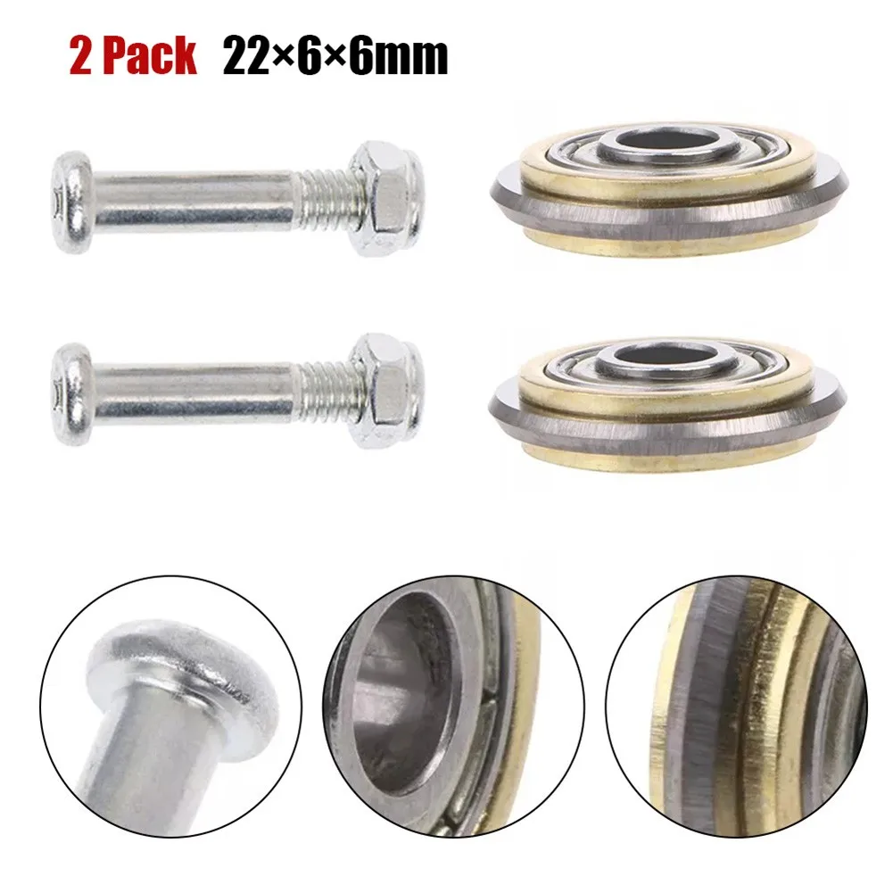 2Pcs Tile Ceramic Cutter Tungsten Carbide Bearing Glass Cutter Blade Wheel For Tile Brick Cutting Machine 22x6x6mm
2Pcs Tile Ceramic Cutter Tungsten Carbide Bearing Glass Cutter Blade Wheel For Tile Brick Cutting Machine 22x6x6mm