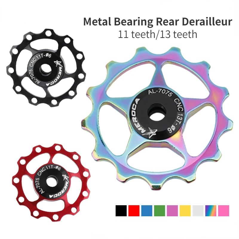 Bicycle Bearing Transmission 11T 13T Diameter 40/50.5mm Aluminum Alloy Guide Wheel Rear Dial Guide Wheel Mountain Bicycle Parts
Bicycle Bearing Transmission 11T 13T Diameter 40/50.5mm Aluminum Alloy Guide Wheel Rear Dial Guide Wheel Mountain Bicycle Parts