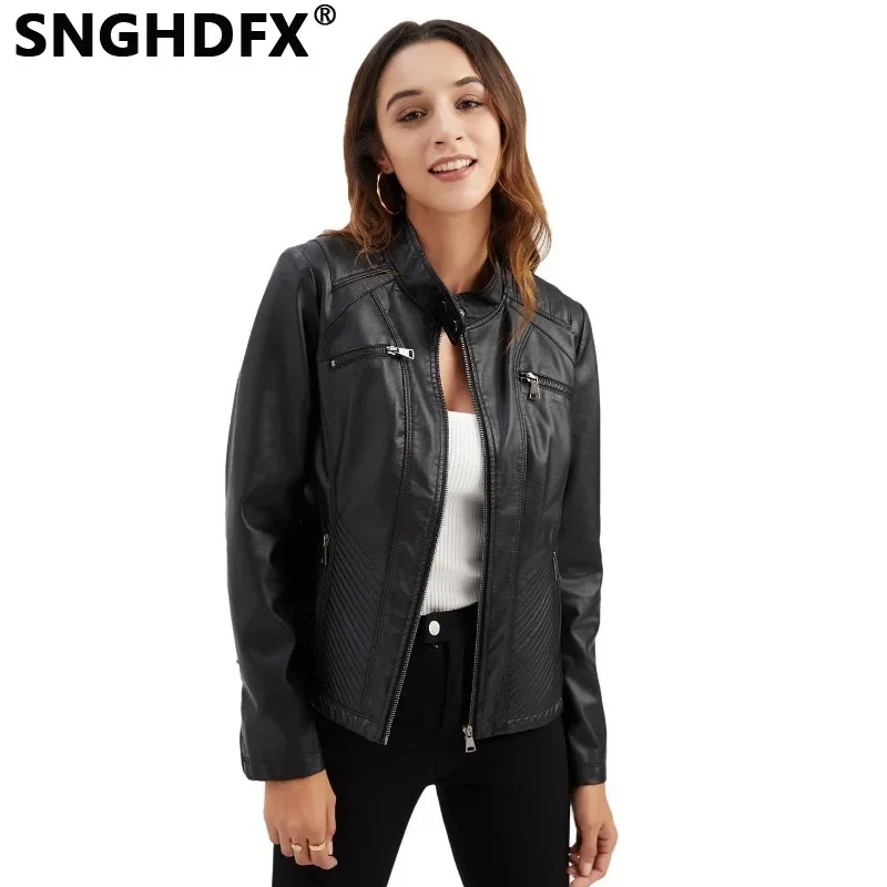 SNGHDFX Motor Biker Women's Jackets Female Clothing Coats 2023 Spring Autumn Winter Ladies Leather Outwear Long Sleeve Zipper
SNGHDFX Motor Biker Women's Jackets Female Clothing Coats 2023 Spring Autumn Winter Ladies Leather Outwear Long Sleeve Zipper