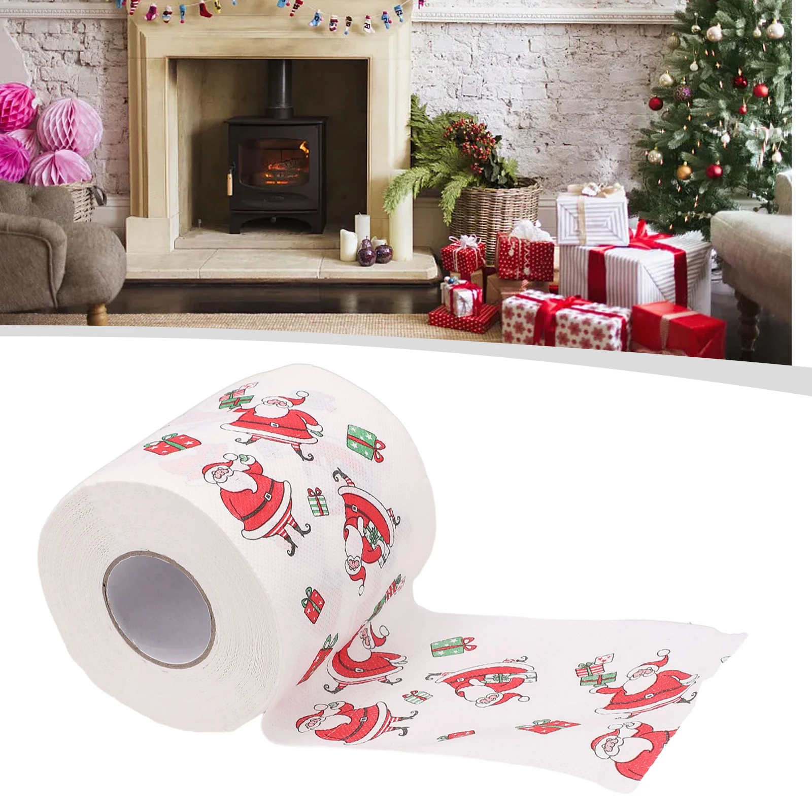 Toilet Paper Christmas Pattern Series Roll Paper Prints Funny Toilet Paper Supplie Xmas Decor 10x10x10cm Home Accessories
Toilet Paper Christmas Pattern Series Roll Paper Prints Funny Toilet Paper Supplie Xmas Decor 10x10x10cm Home Accessories