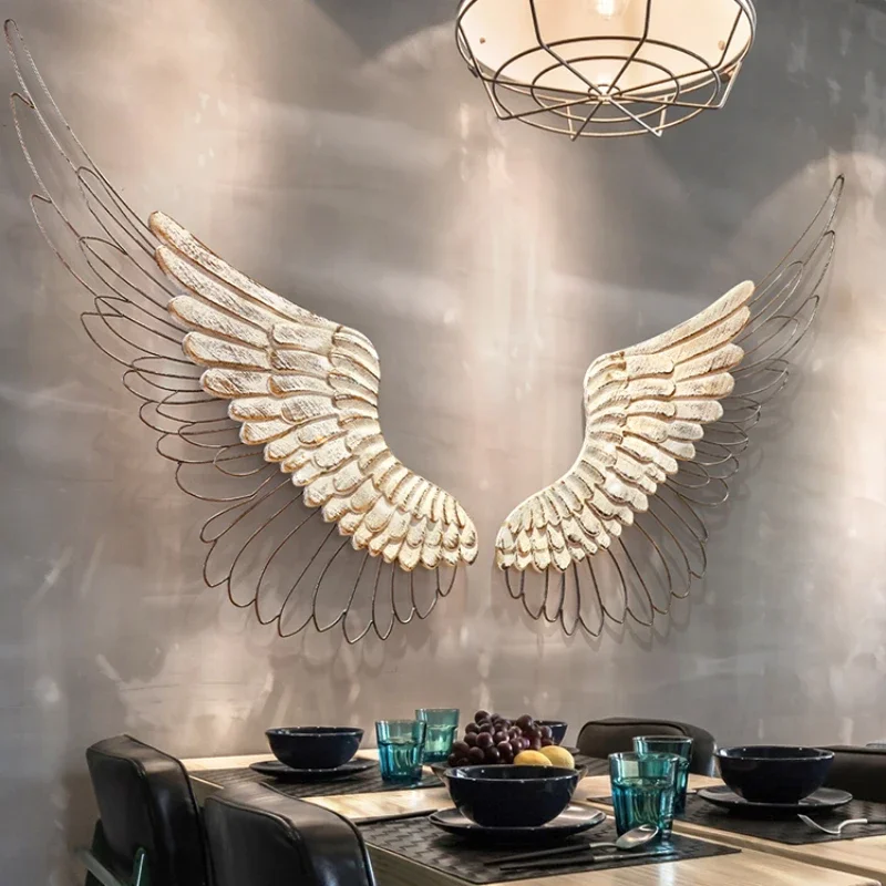 Modern Simplicity Wings Background Wall Decoration Crafts Bar Creative Iron Art Retro Home Wall Hanging Decorations Set Props
Modern Simplicity Wings Background Wall Decoration Crafts Bar Creative Iron Art Retro Home Wall Hanging Decorations Set Props