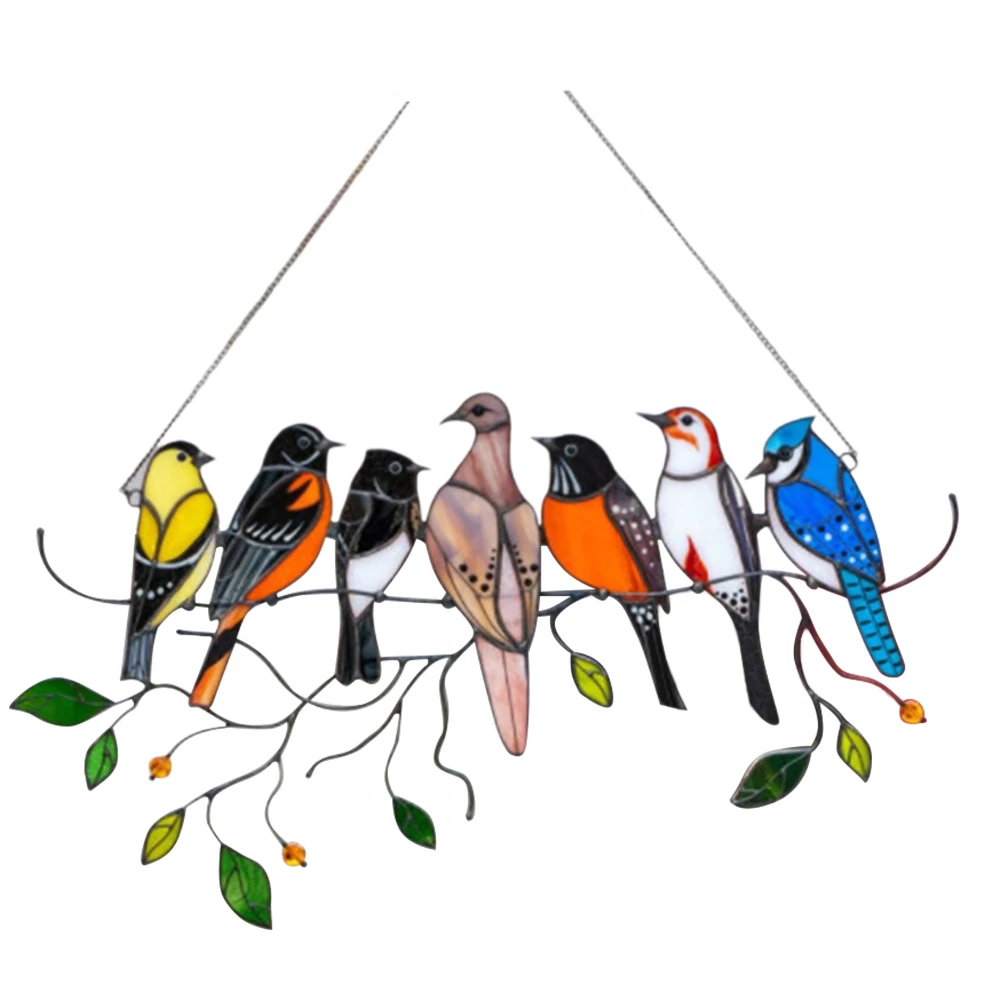 Easy To Hang Hanging Decoration Bird Lover Bird Ornament Decoration Double Sided Glass Panel For Bird Lovers Long Lasting
Easy To Hang Hanging Decoration Bird Lover Bird Ornament Decoration Double Sided Glass Panel For Bird Lovers Long Lasting