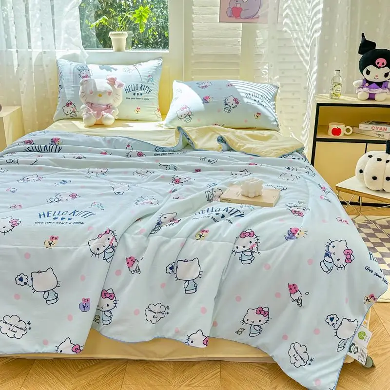 Sanrio Hello Kitty Summer 4-Piece Kawaii Anime Kuromi Cinnamoroll Cartoon Cute Cotton Air-Conditioned Quilt Dormitory Kid Gift
Sanrio Hello Kitty Summer 4-Piece Kawaii Anime Kuromi Cinnamoroll Cartoon Cute Cotton Air-Conditioned Quilt Dormitory Kid Gift