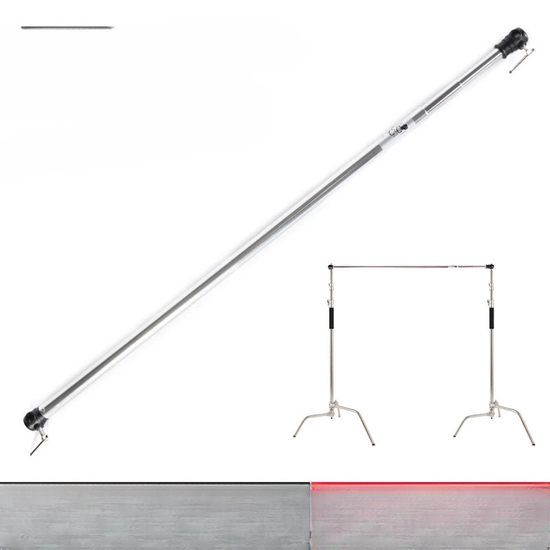 Photography background frame crossbar, silver crossbar, telescopic bar, 3 meters adjustable, free telescopic
Photography background frame crossbar, silver crossbar, telescopic bar, 3 meters adjustable, free telescopic