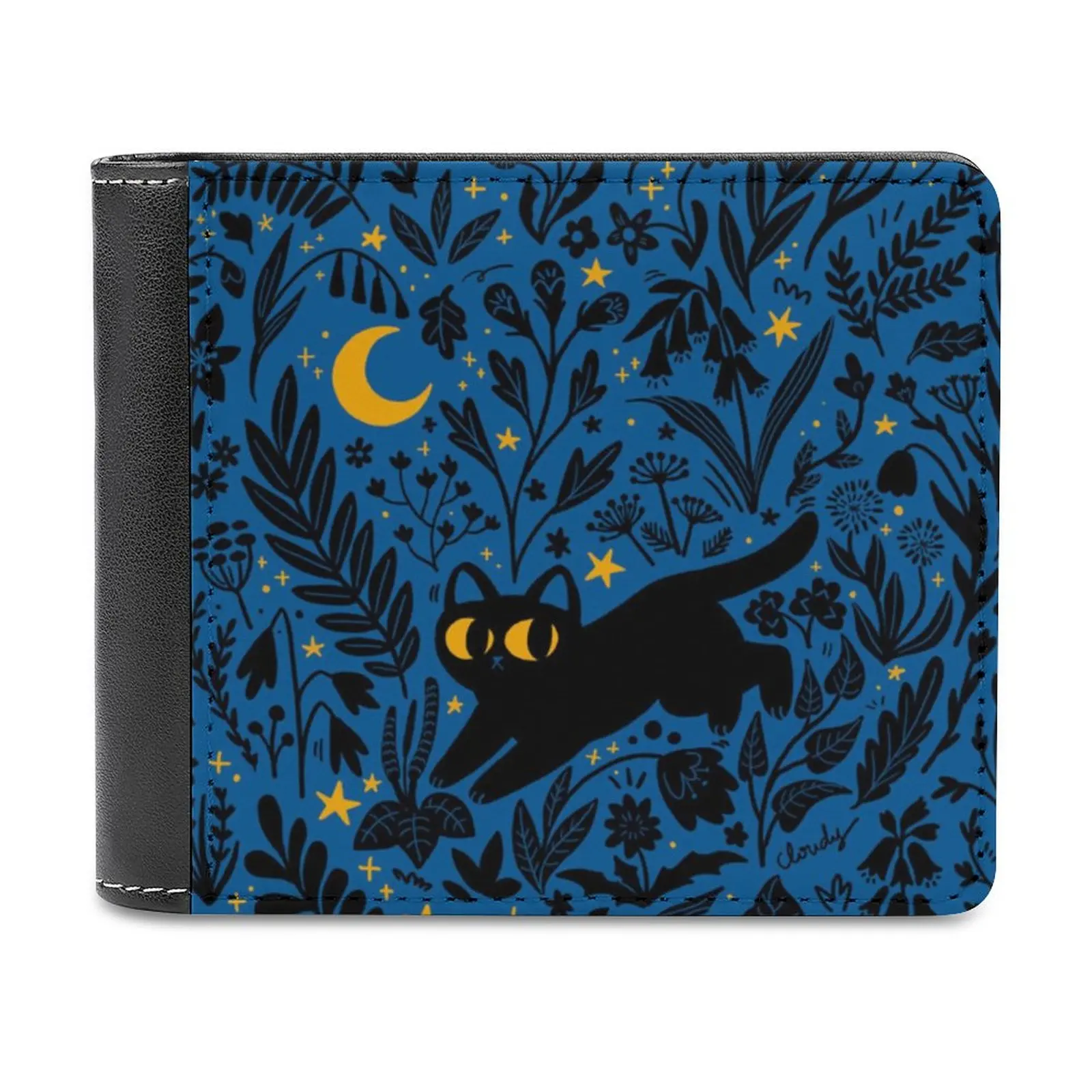 Summer Night Leather Wallet Men Classic Black Purse Credit Card Holder Fashion Men's Wallet Cat Black Cat Plants Flowers Floral
Summer Night Leather Wallet Men Classic Black Purse Credit Card Holder Fashion Men's Wallet Cat Black Cat Plants Flowers Floral