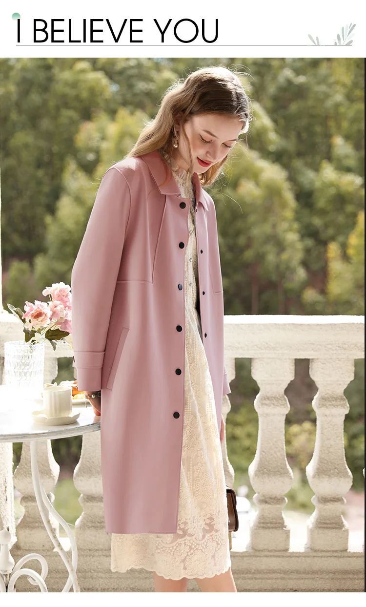 I BELIEVE YOU British Trench Coat Women Mid-length 2023 Autumn New High-grade Gentle Retro Turn-down Collar Jackets 2234185356 I BELIEVE YOU British Trench Coat Women Mid-length 2023 Autumn New High-grade Gentle Retro Turn-down Collar Jackets 2234185356