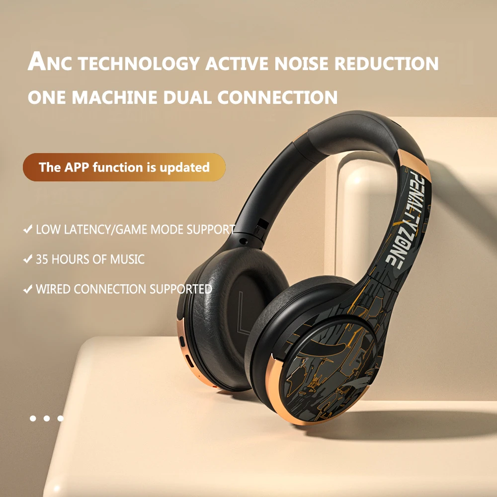 

A6 Bluetooth headset Headset wireless ANC active noise reduction competitive games esports headset mobile phone computer univers