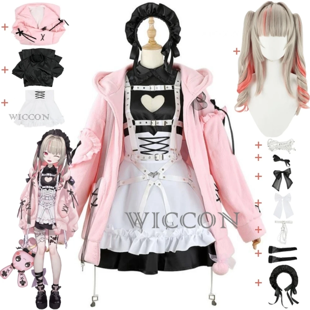Youtuber Vtuber Makaino Ririmu Kissme Lovelyheart Lolitania Rrm Nijisanji Gamers Cosplay Costume Wig Anime Dress Halloween Suit
Youtuber Vtuber Makaino Ririmu Kissme Lovelyheart Lolitania Rrm Nijisanji Gamers Cosplay Costume Wig Anime Dress Halloween Suit
