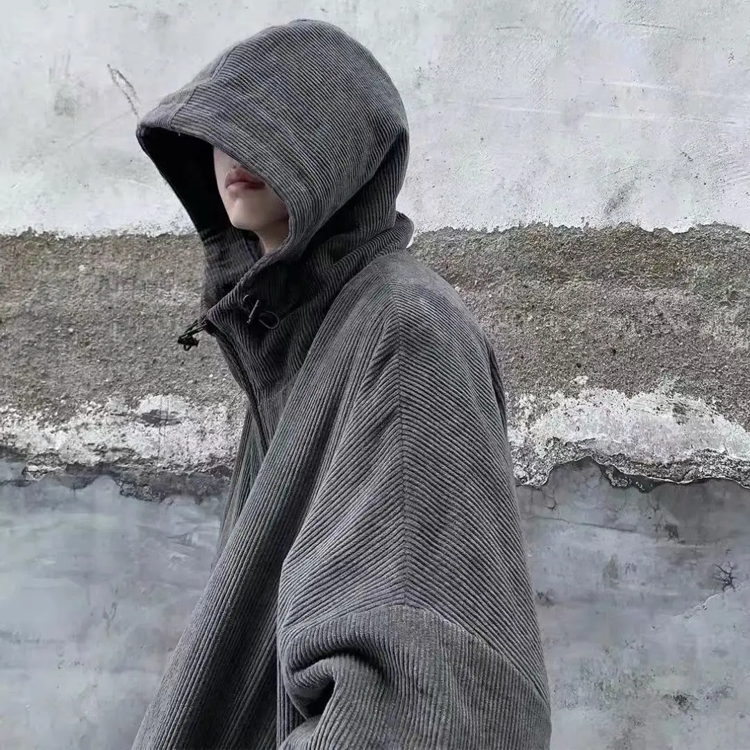 Korean textured corduroy zipper jacket for men and women solid color high-end loose and handsome hooded cardigan ins sweatshirt
Korean textured corduroy zipper jacket for men and women solid color high-end loose and handsome hooded cardigan ins sweatshirt