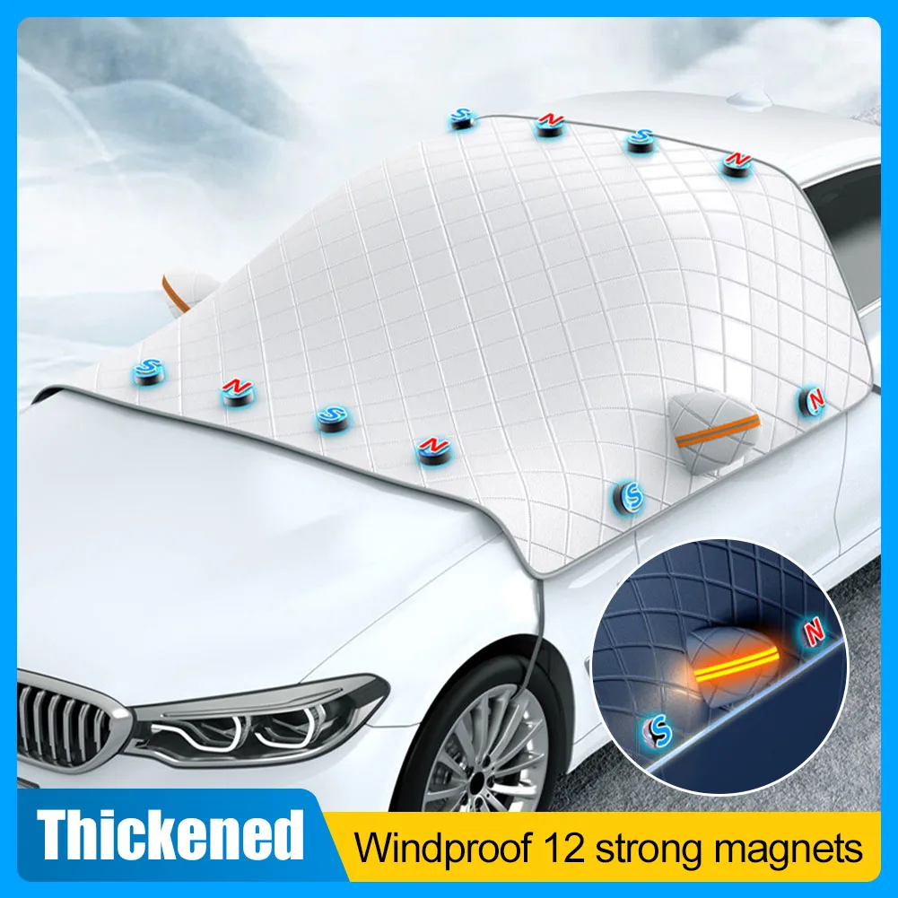 230x145cm Car Snow Cover Large Magnetic Windshield Cover for Snow Ice Frost Protection Windproof Sunshade with Reflective Strips
230x145cm Car Snow Cover Large Magnetic Windshield Cover for Snow Ice Frost Protection Windproof Sunshade with Reflective Strips