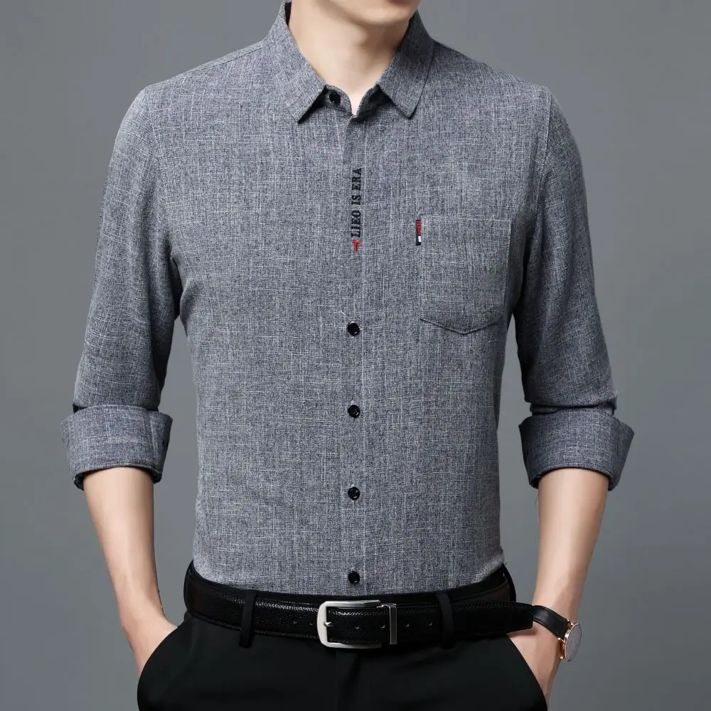 COODRONY Классическая Модная рубашка с лацканами деловой Повседневный Топ Мужской Новый Популярный влагопоглощающий Воздухопроницаемый длинный рукав W5861 
COODRONY Классическая Модная рубашка с лацканами деловой Повседневный Топ Мужской Новый Популярный влагопоглощающий Воздухопроницаемый длинный рукав W5861