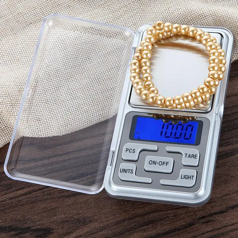 

Digital Scale for Gold Sterling Silver Jewelry Scales Balance Gram Electronic Scales 100g/200g/300g/500g x 0.01g Mini Pocket