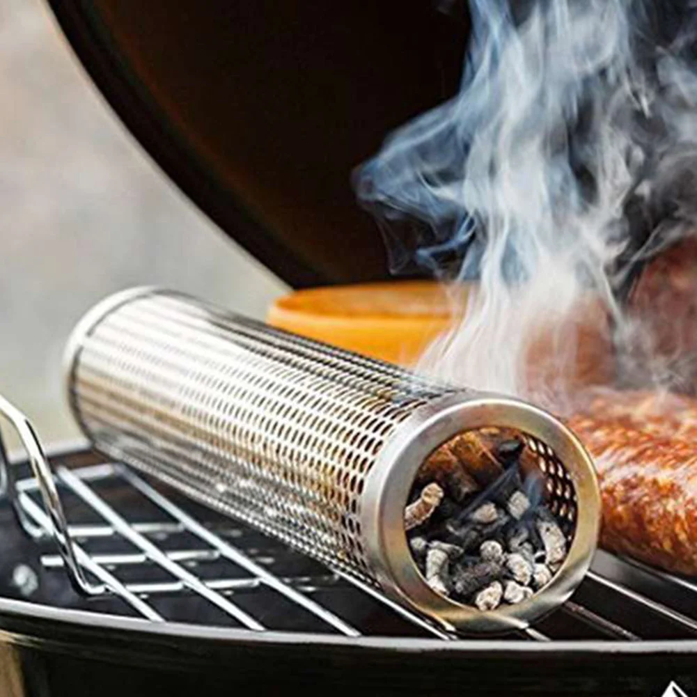12in Stainless Steel BBQ Grill Smoker Box Tube For Wood Pellet Grill Smoker Box BBQ Cooking Smoke Outdoor BBQ Accessories
12in Stainless Steel BBQ Grill Smoker Box Tube For Wood Pellet Grill Smoker Box BBQ Cooking Smoke Outdoor BBQ Accessories