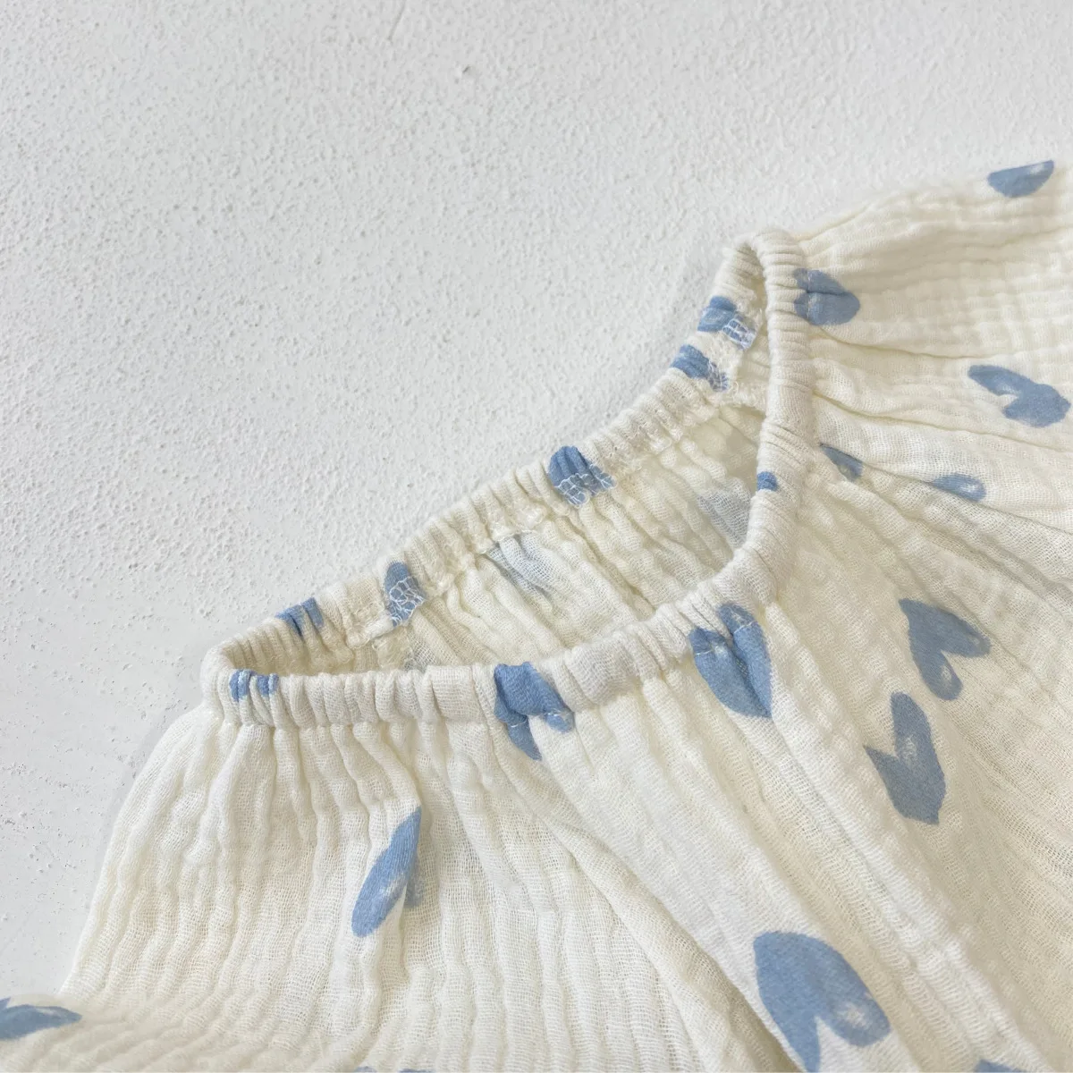 2025 Summer New Baby Girl Blue Heart Print Bodysuit Newborn Cotton Long Sleeve Jumpsuit For Infant Girl Clothes 0-24M 11 S37c7f8123611474cbde8e4010455e6aaV