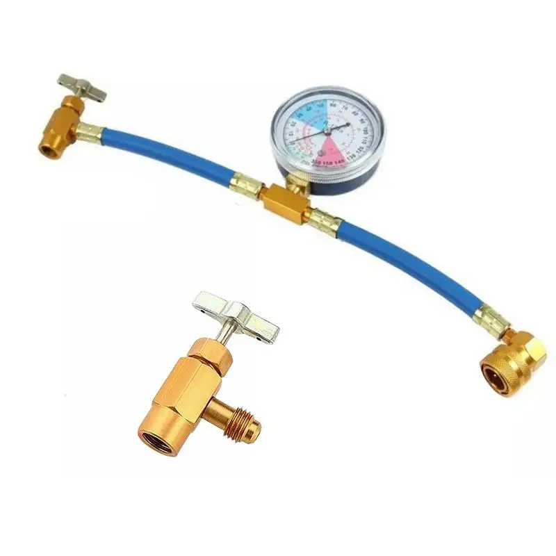 R134A Car Air Conditioning Refrigerant Charging Hose Kit Car Conditioning Hose Con R134A Self Sealing Adapter For Home AC
R134A Car Air Conditioning Refrigerant Charging Hose Kit Car Conditioning Hose Con R134A Self Sealing Adapter For Home AC